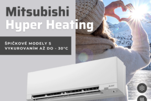 Klimatizácie Mitsubishi s technológiou Hyper Heating