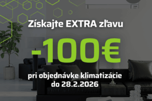 Zľava 100 € na klimatizáciu s montážou