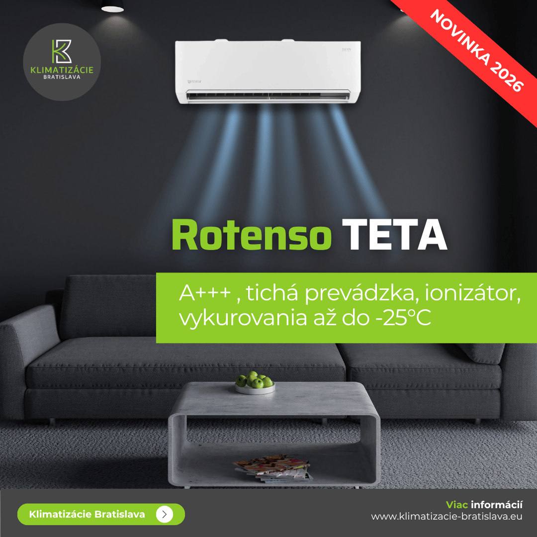 Klimatizácie Rotenso – moderné a tiché riešenie pre byty a domy